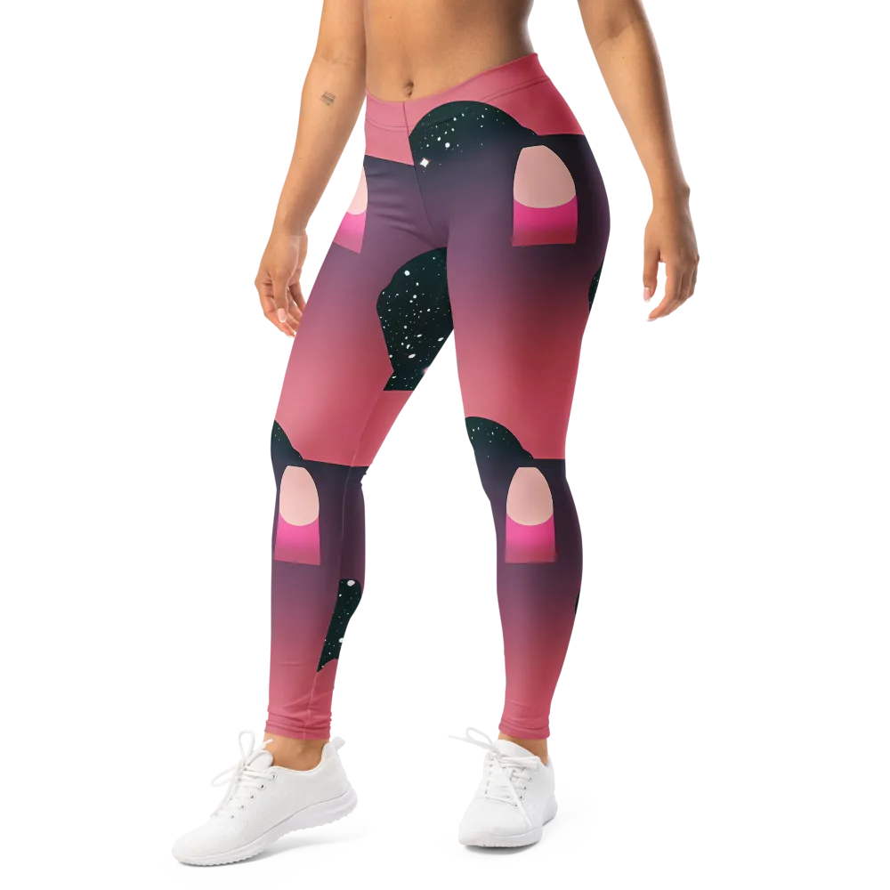 Dreamscape Horizon on Leggings — Left Front