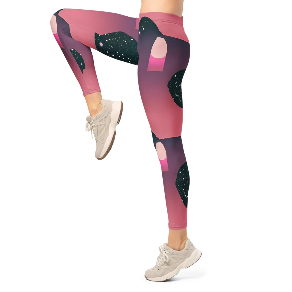 Dreamscape Horizon on Leggings — Left