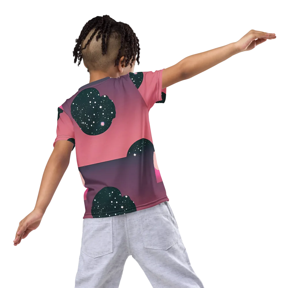 Dreamscape Horizon on Kids Crew Neck T-Shirt — Back