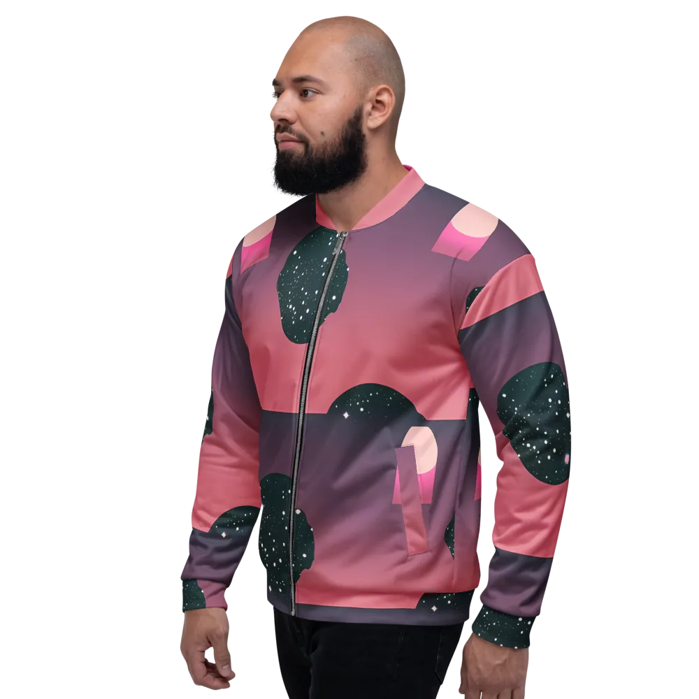 Dreamscape Horizon on Bomber Jacket — Left