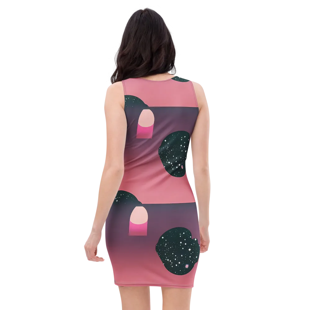 Dreamscape Horizon on Bodycon Dress — Back