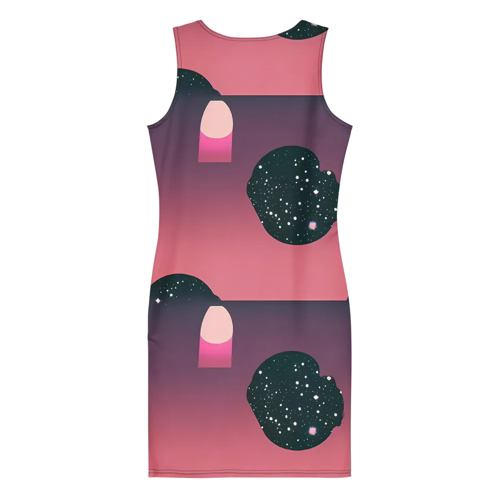 Dreamscape Horizon on Bodycon Dress — Back
