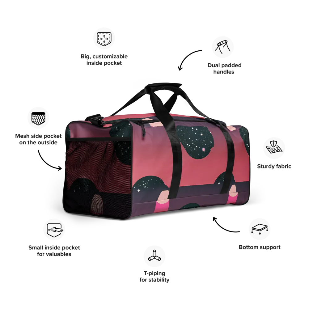 Dreamscape Horizon on Duffle Bag — Right Front