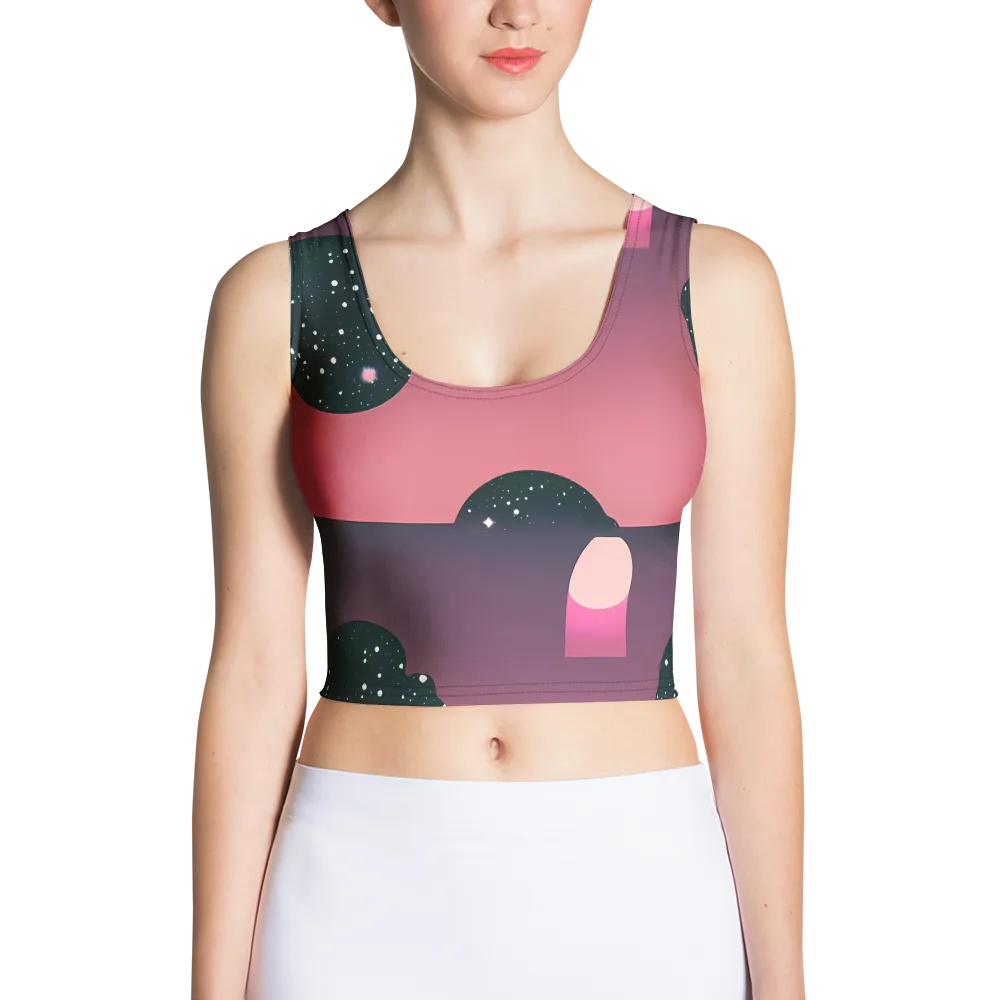 Dreamscape Horizon on Crop Top — Front