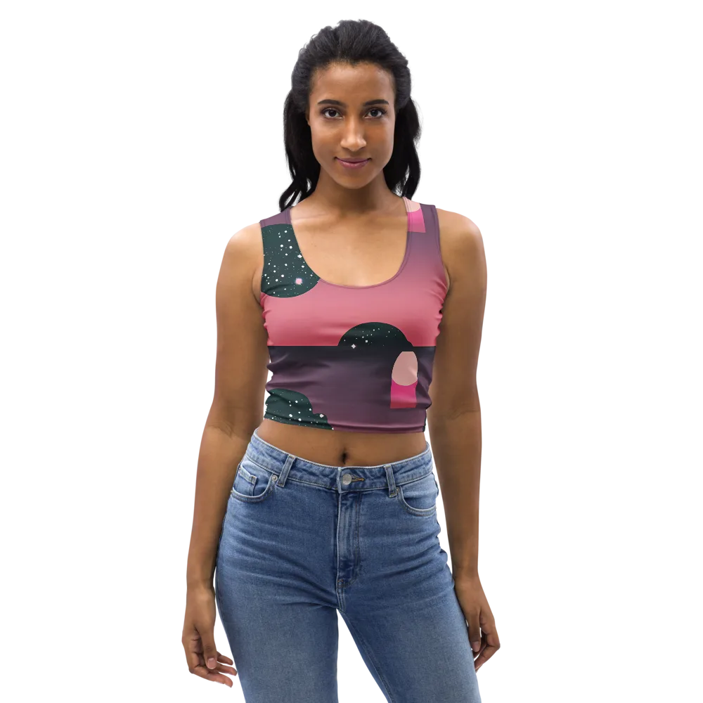 Dreamscape Horizon on Crop Top — Front