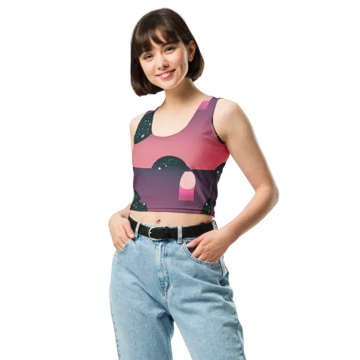 Dreamscape Horizon on a Crop Top