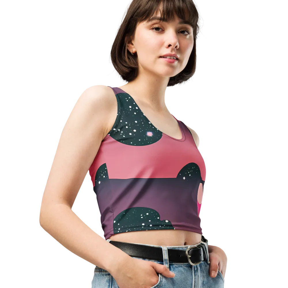 Dreamscape Horizon on Crop Top — Right Front