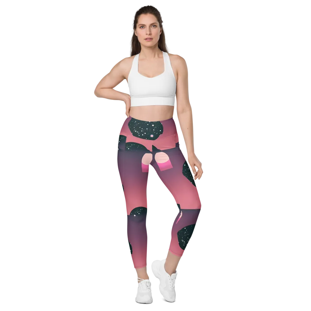 Dreamscape Horizon on Leggings with Pockets — Front