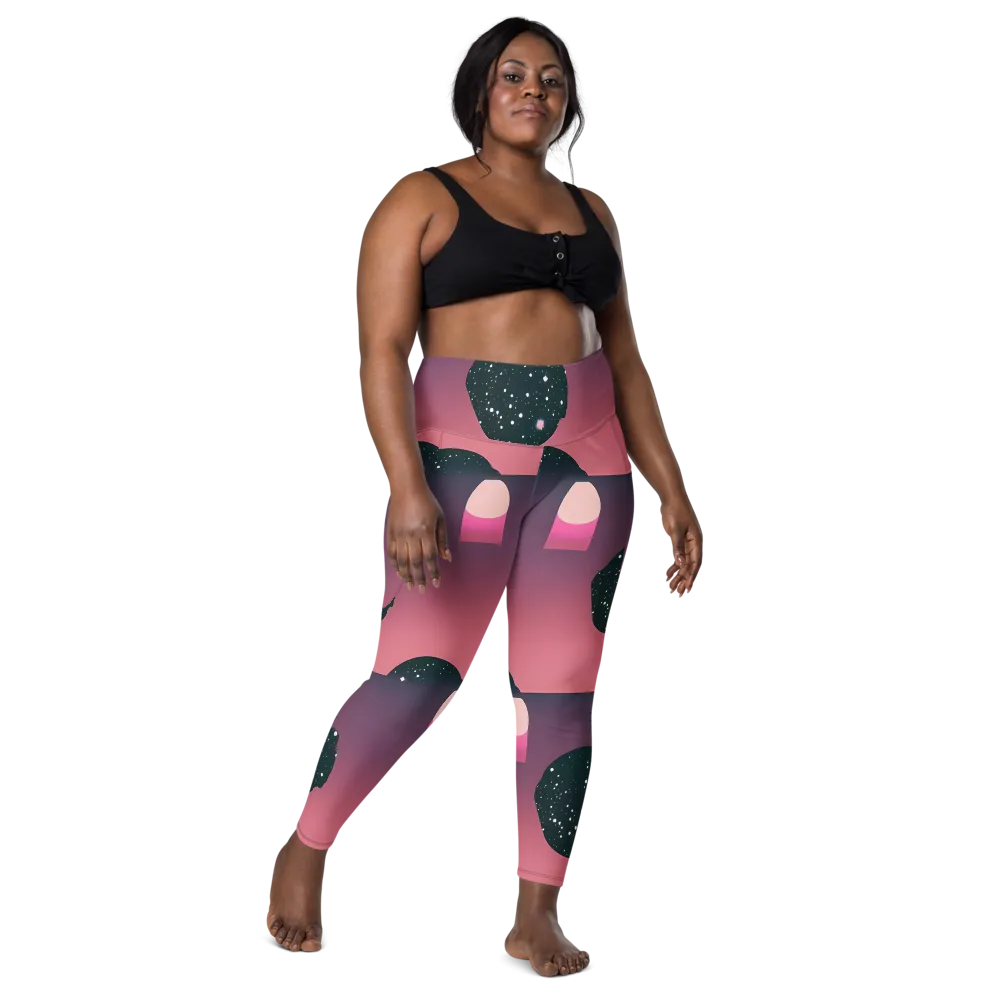 Dreamscape Horizon on Leggings with Pockets — Front