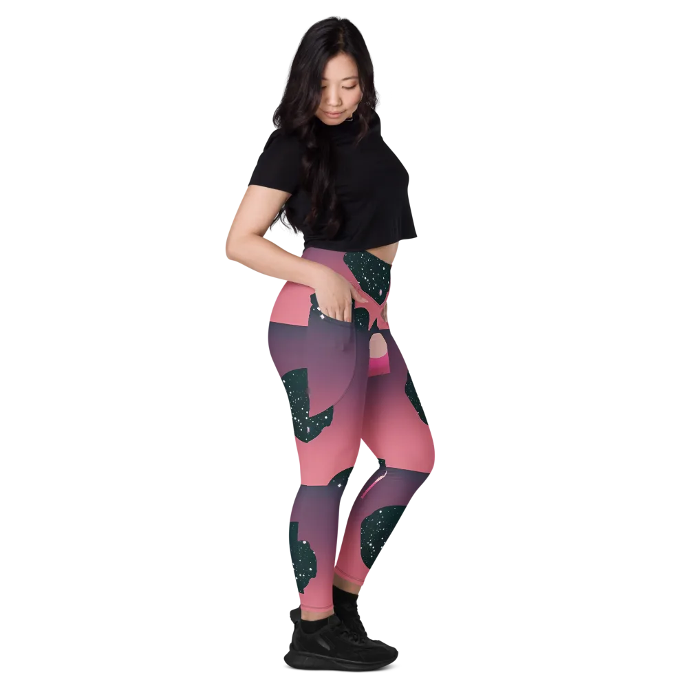 Dreamscape Horizon on Leggings with Pockets — Right