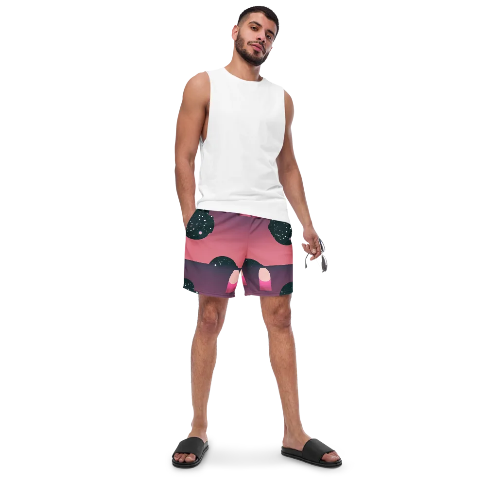 Dreamscape Horizon on Swim Trunks — Front
