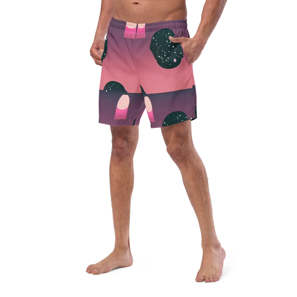 Dreamscape Horizon on Swim Trunks — Left Front