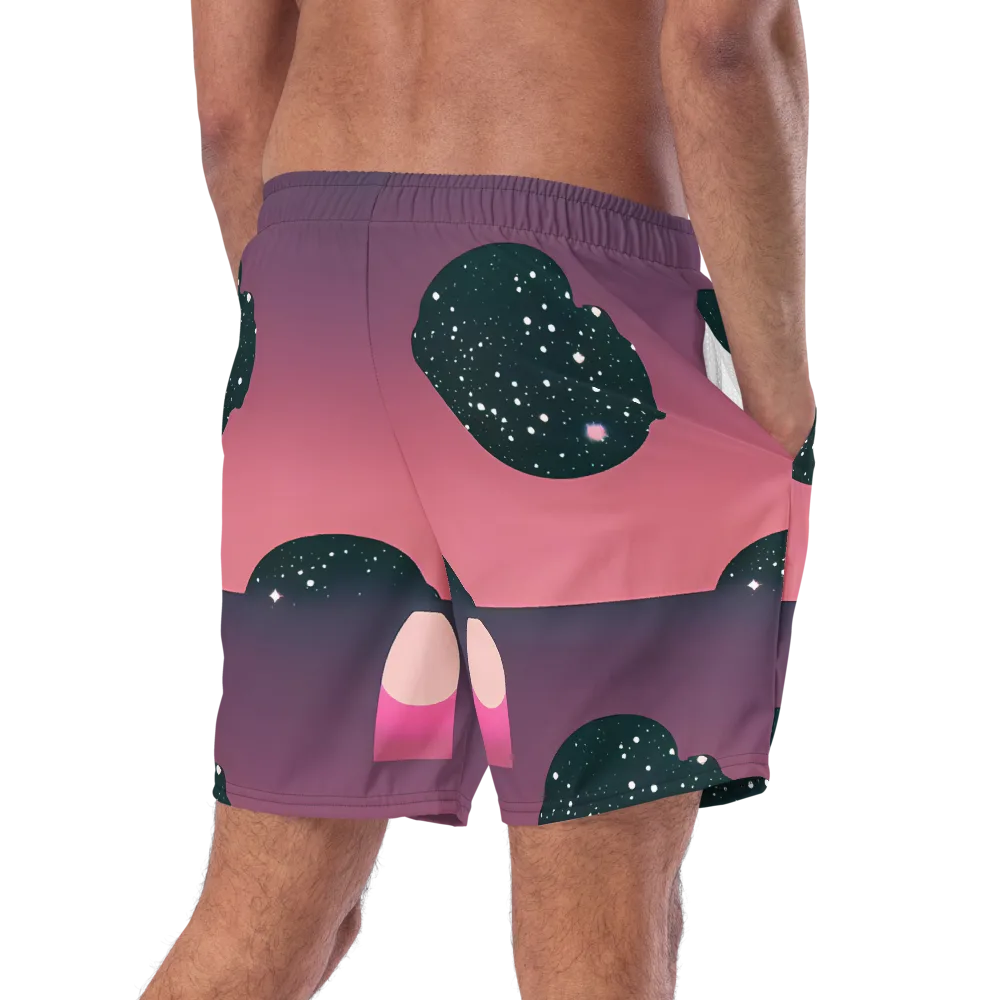 Dreamscape Horizon on Swim Trunks — Right Back