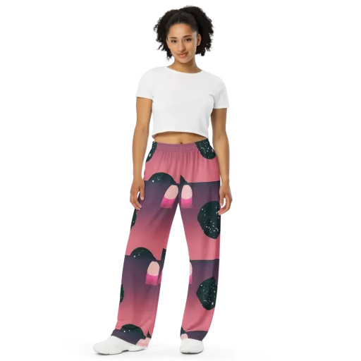 Dreamscape Horizon on a Wide-Leg Pants