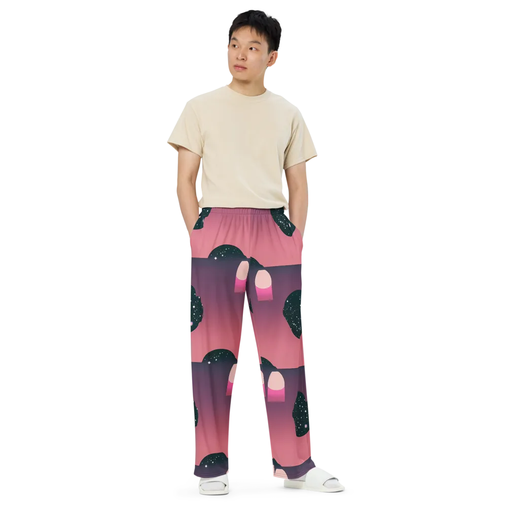 Dreamscape Horizon on Wide-Leg Pants — Front