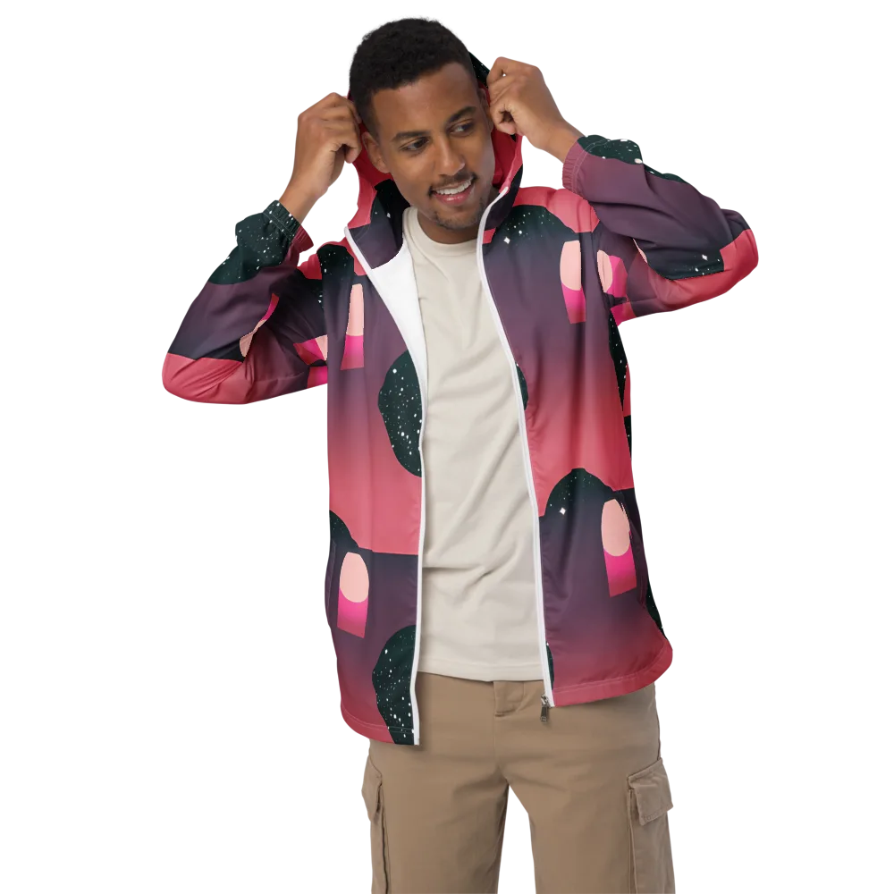 Dreamscape Horizon on Men's Windbreaker — Front