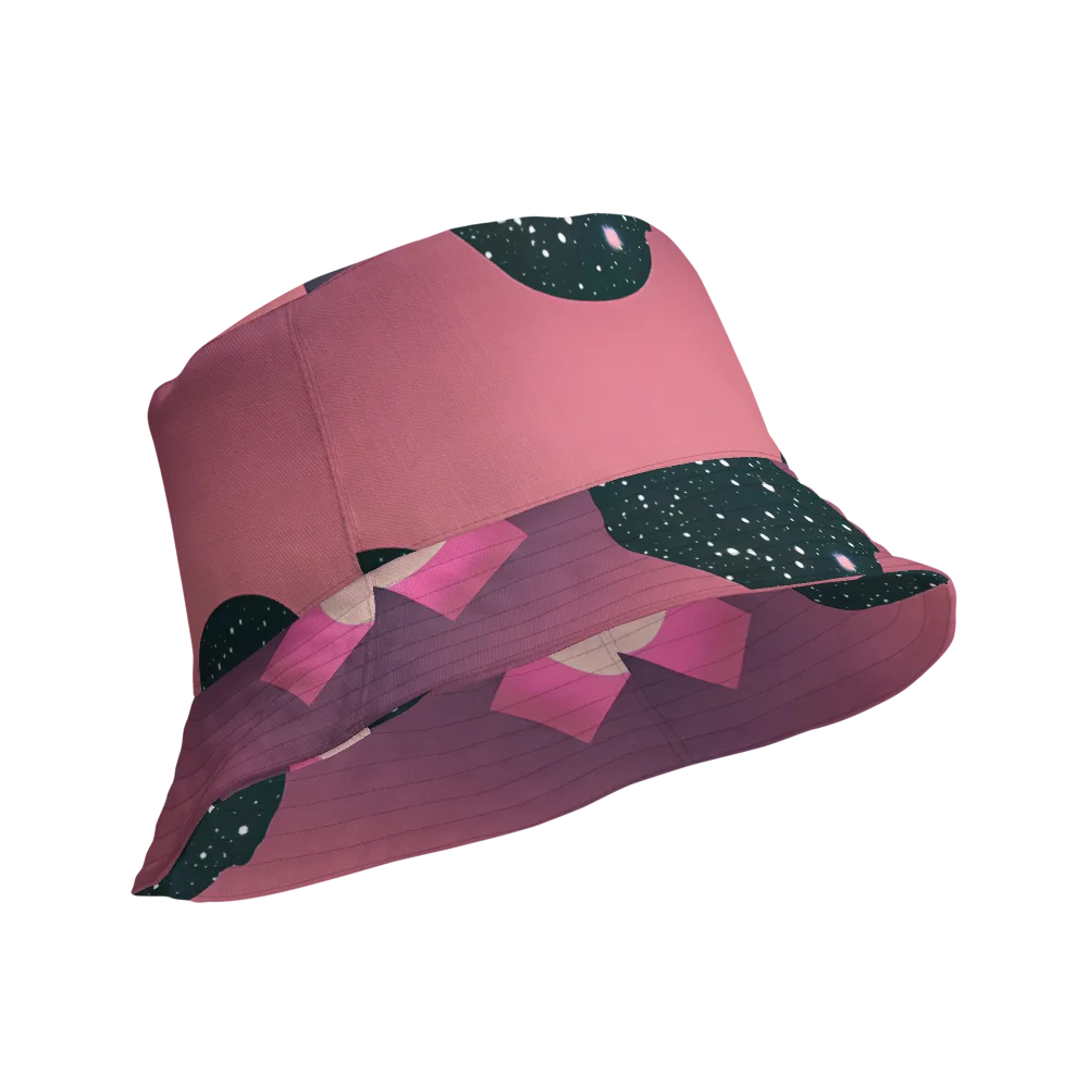 Dreamscape Horizon on Reversible Bucket Hat — Product details Outside