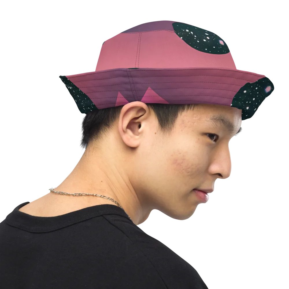 Dreamscape Horizon on Reversible Bucket Hat — Right Outside