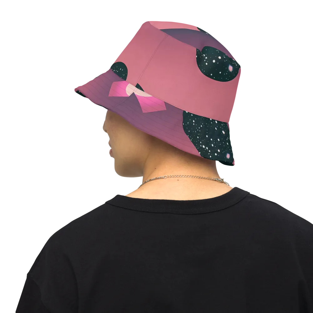 Dreamscape Horizon on Reversible Bucket Hat — Back Inside