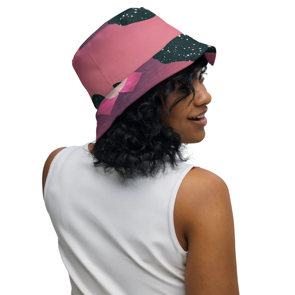 Dreamscape Horizon on Reversible Bucket Hat — Right Outside