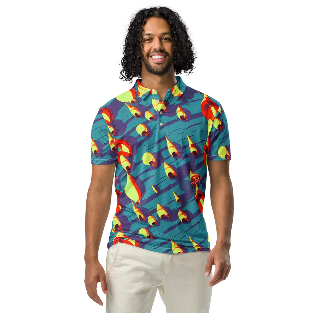 Sailor's Mirage on Men's Slim Fit Polo Shirt — Front