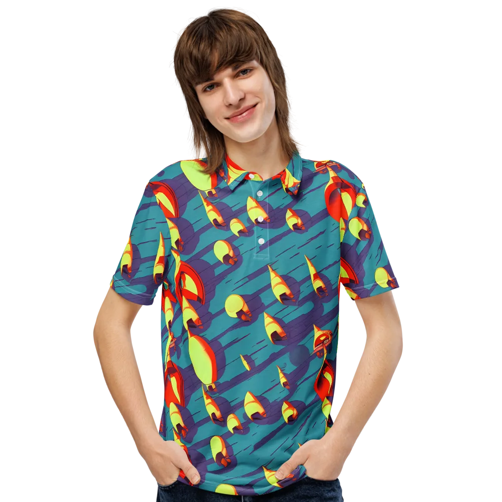 Sailor's Mirage on Men's Slim Fit Polo Shirt — Front