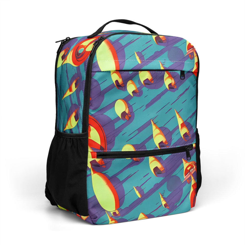 Sailor's Mirage on Utility Backpack — Right Front
