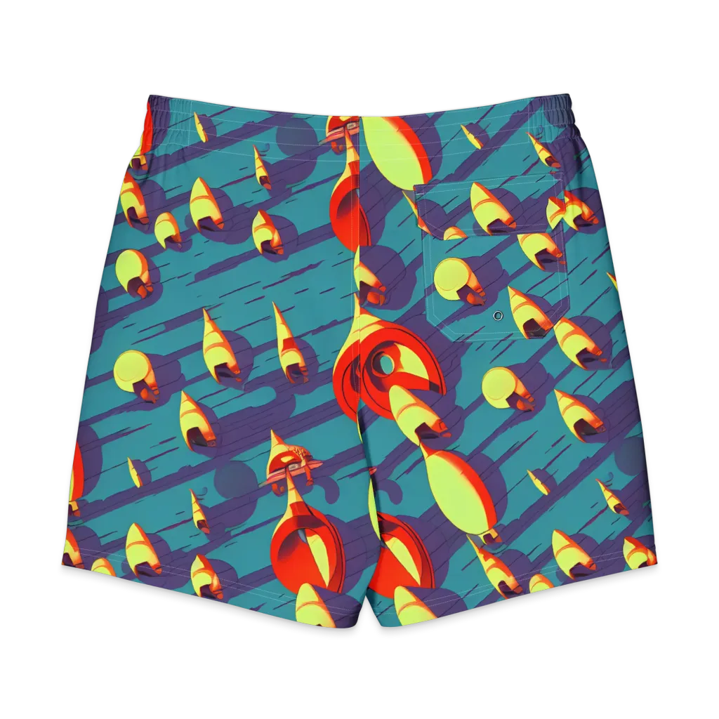 Sailor's Mirage on Men's Board Shorts — Back
