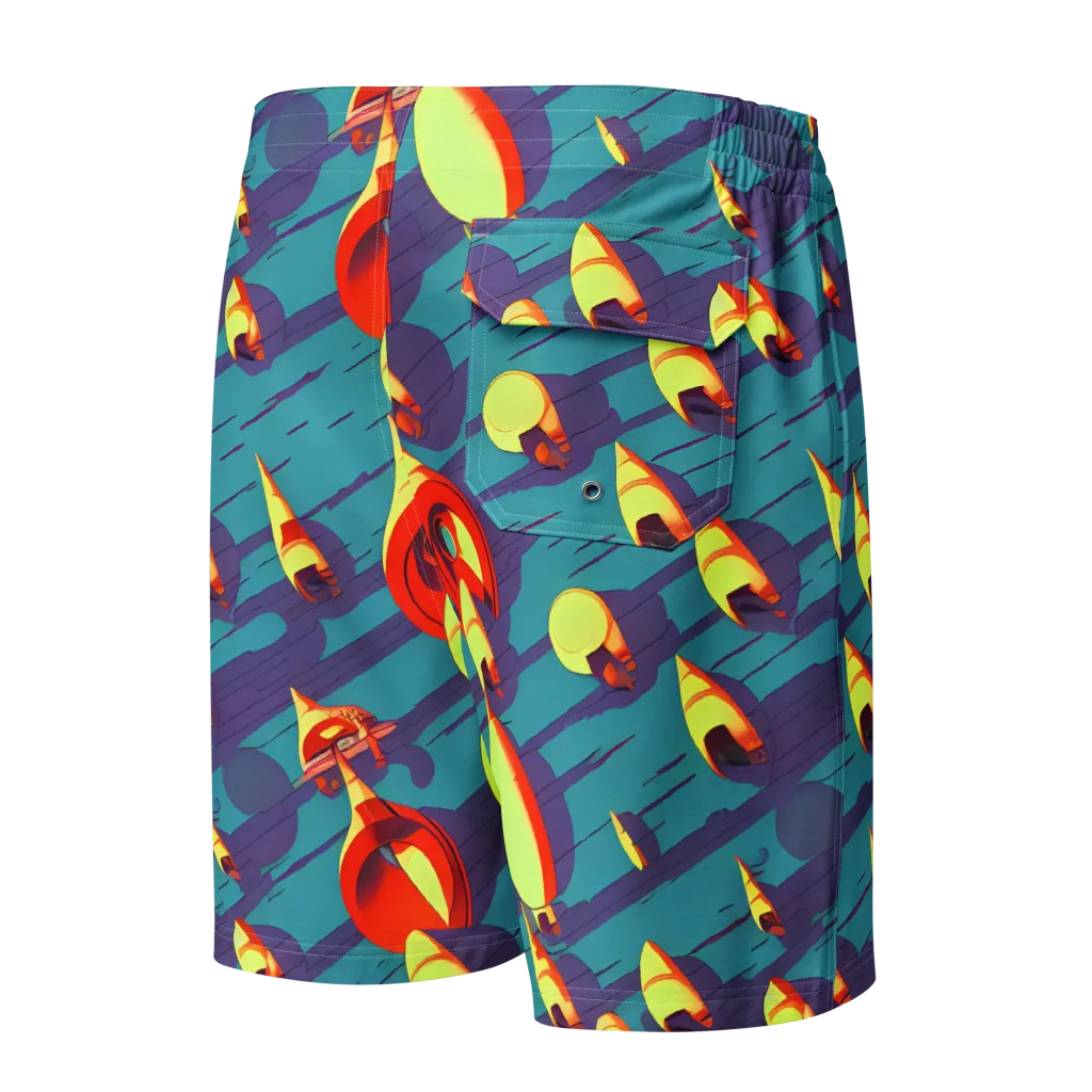 Sailor's Mirage on Men's Board Shorts — Back