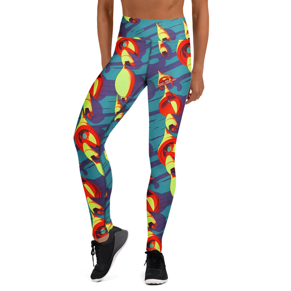 Sailor's Mirage on Yoga Leggings — Front