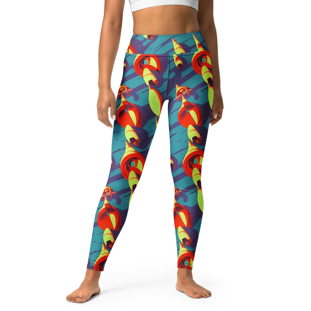 Sailor's Mirage on Yoga Leggings — Front