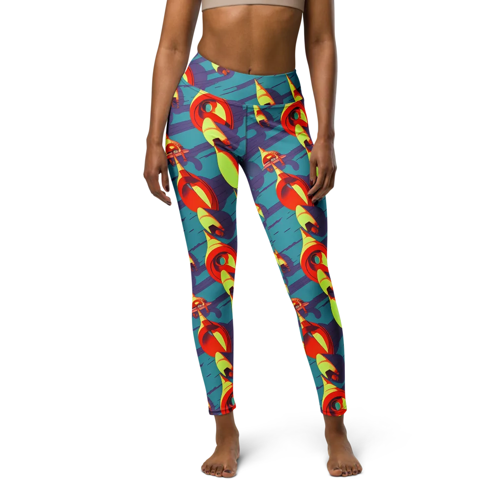 Sailor's Mirage on Yoga Leggings — Front