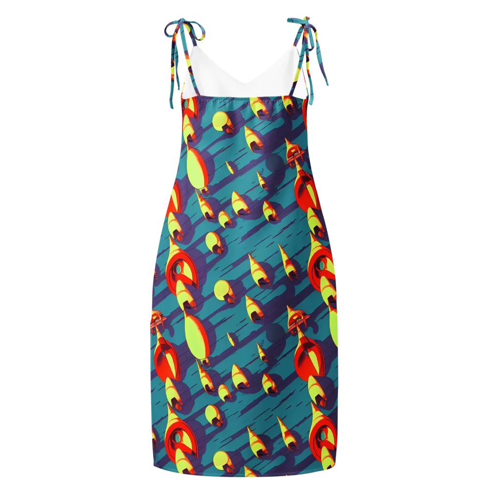 Sailor's Mirage on Slip Dress — Back
