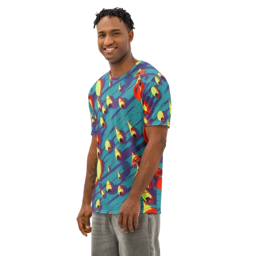 Sailor's Mirage on a Men's Cotton Crew Neck T-Shirt