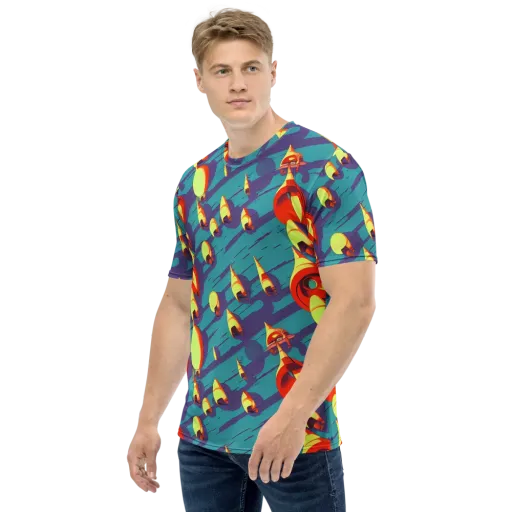 Sailor's Mirage on a Men's Crew Neck T-Shirt
