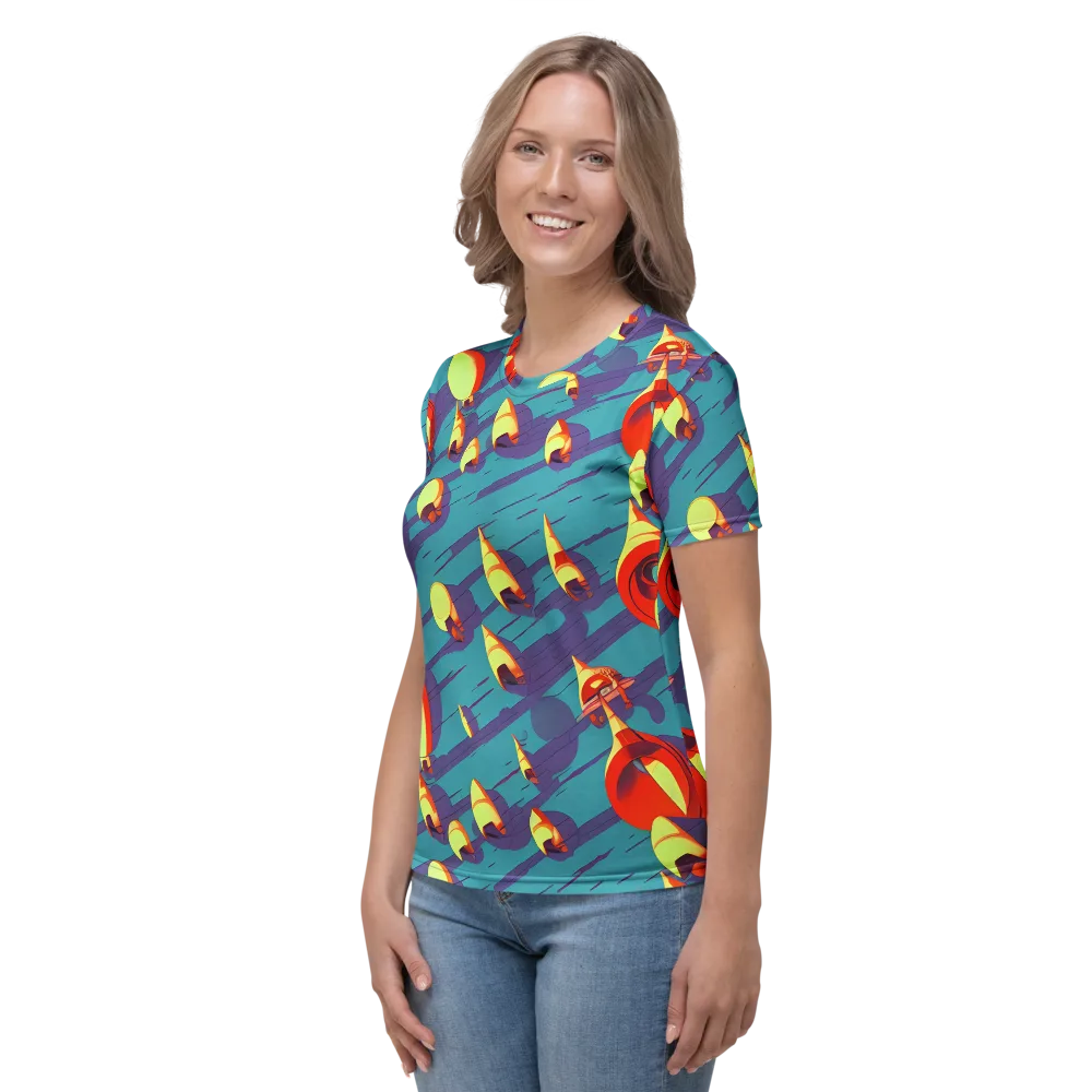 Sailor's Mirage on Women's Crew Neck T-Shirt — Left