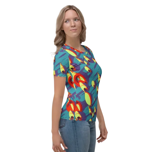 Sailor's Mirage on a Women's Crew Neck T-Shirt