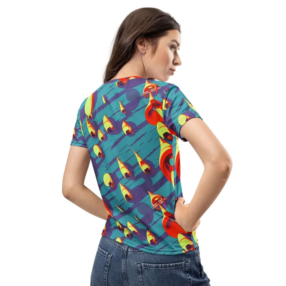 Sailor's Mirage on Women's Crew Neck T-Shirt — Back
