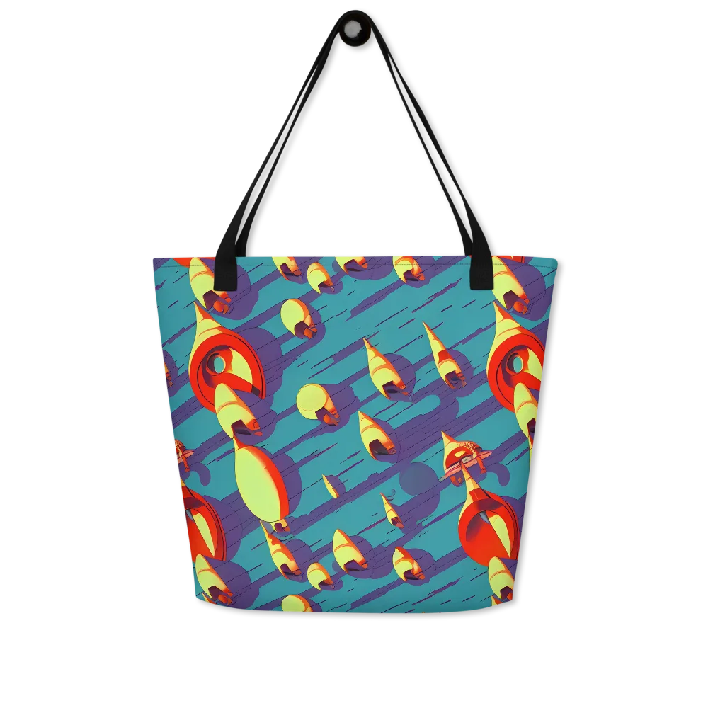 Sailor's Mirage on Large Tote Bag W/ Pocket — Front