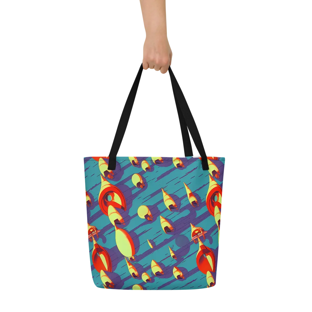 Sailor's Mirage on Large Tote Bag W/ Pocket — Front