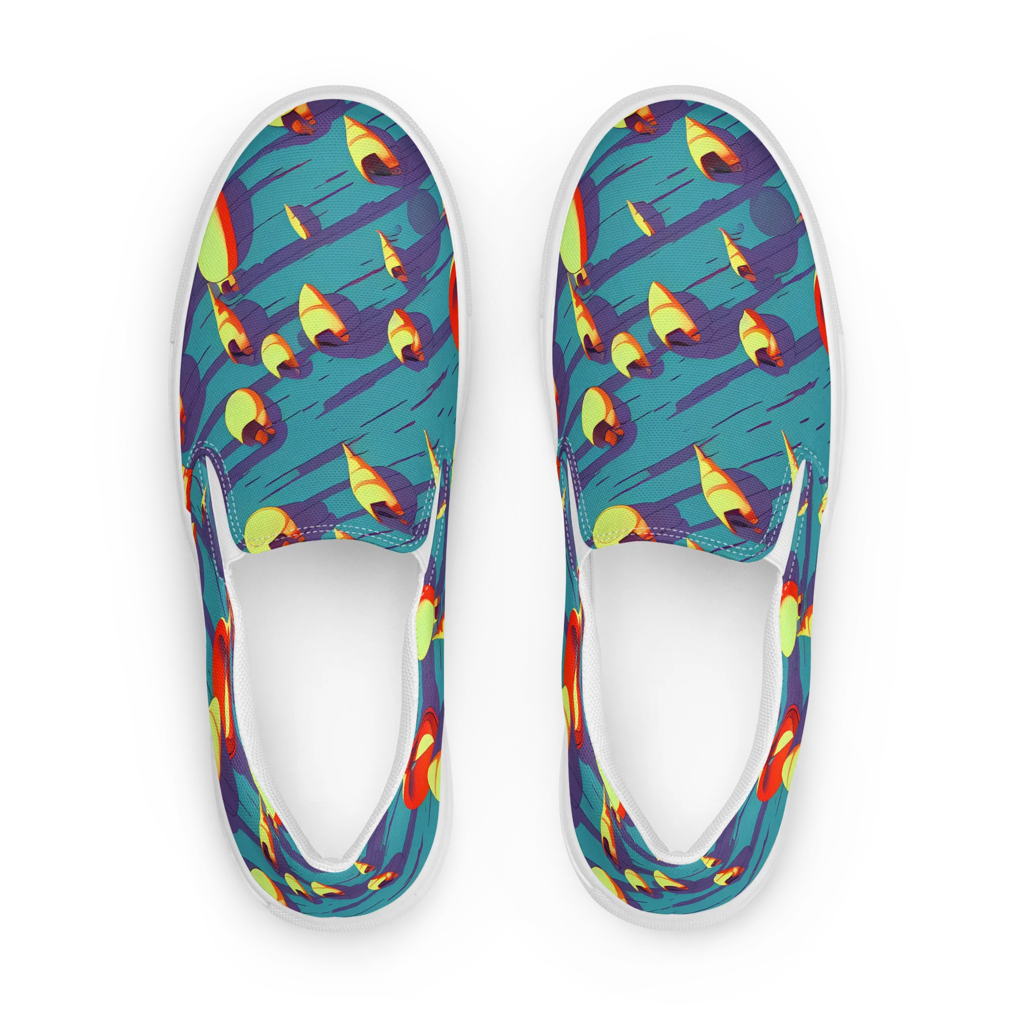Sailor's Mirage on Women's Slip-On Canvas Shoes — Front