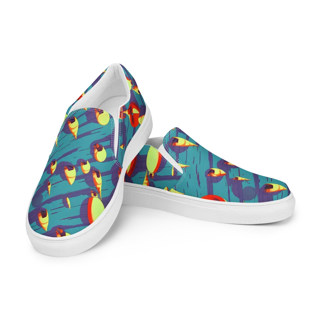 Sailor's Mirage on Women's Slip-On Canvas Shoes — Left Front