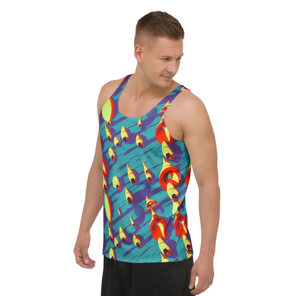 Sailor's Mirage on Men's Tank Top — Left Front