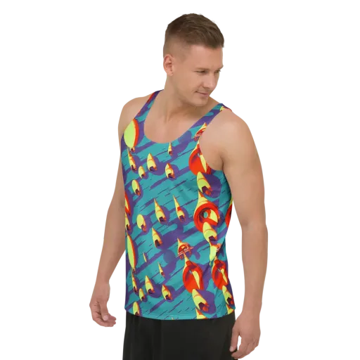 Sailor's Mirage on a Men's Tank Top