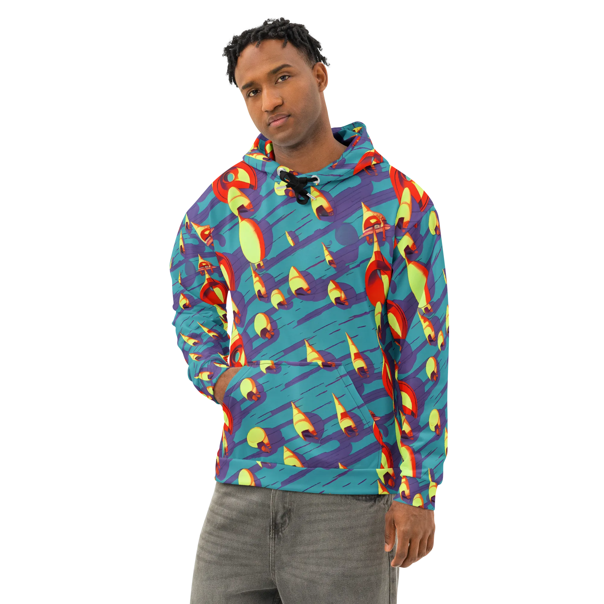 Sailor's Mirage on Cotton Hoodie — Left Front