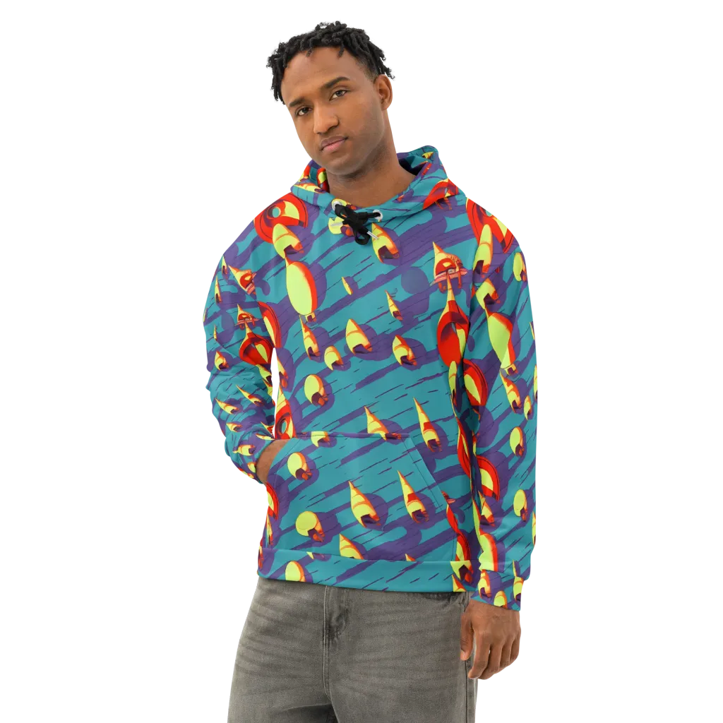 Sailor's Mirage on Cotton Hoodie — Left Front