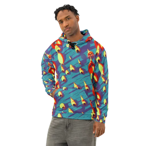 Sailor's Mirage on a Cotton Hoodie