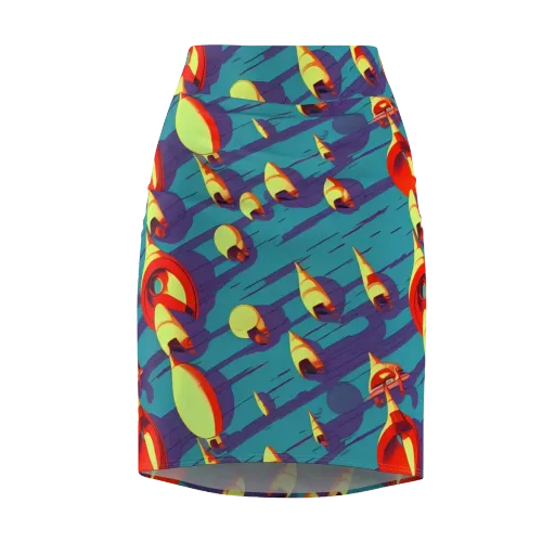 Sailor's Mirage on a Pencil Skirt