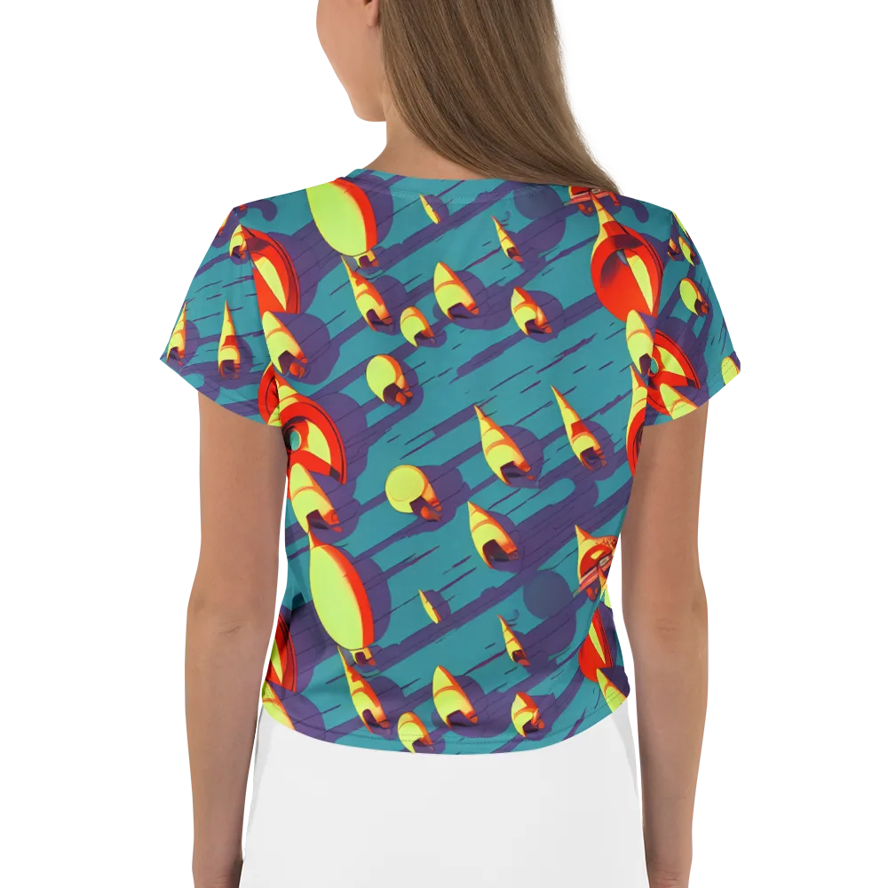 Sailor's Mirage on Crop Tee — Back