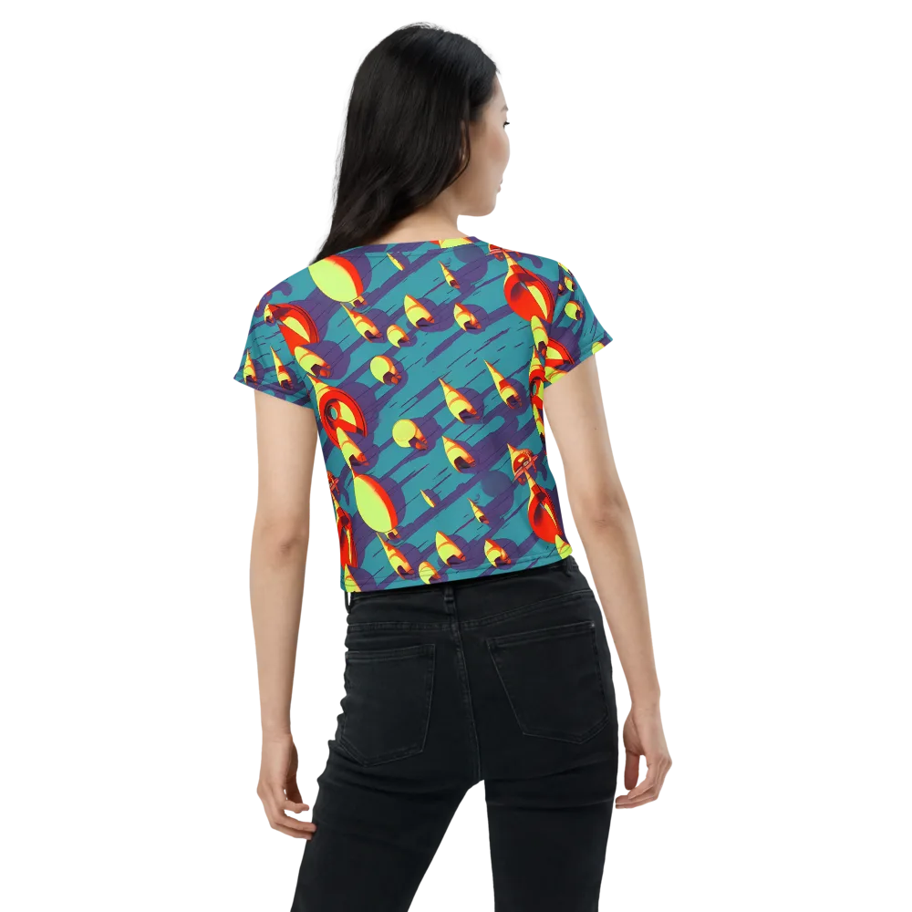 Sailor's Mirage on Crop Tee — Back